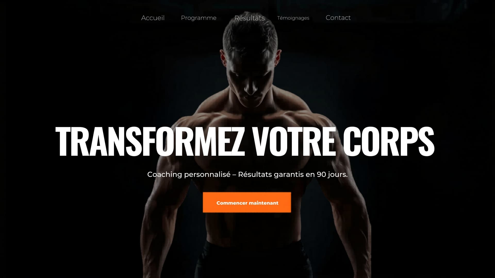 Après — nouveau site coach sportif
